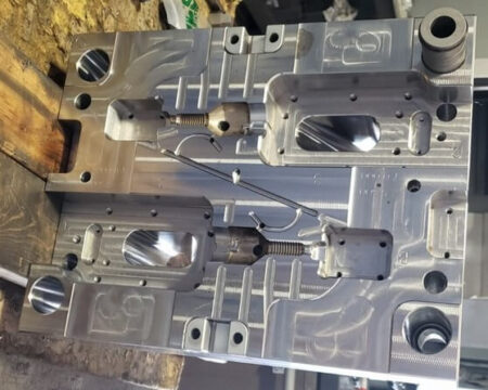 inside view of a plastic injection mold